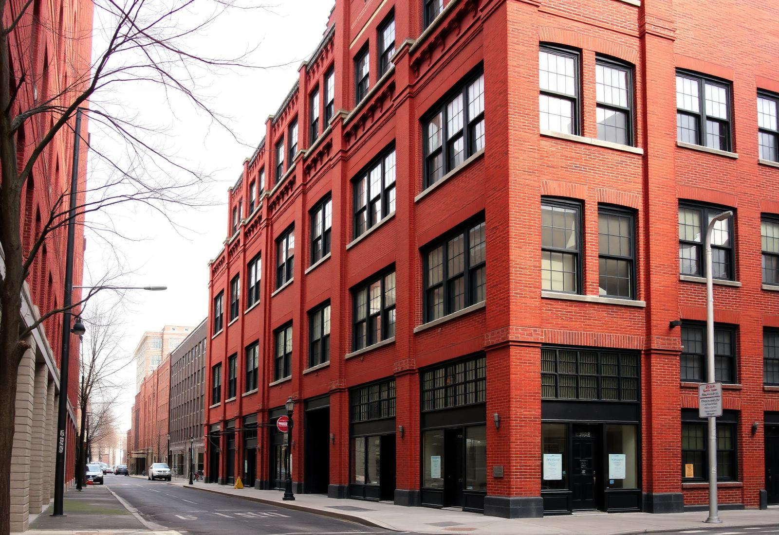 Mid-rise commercial brick building